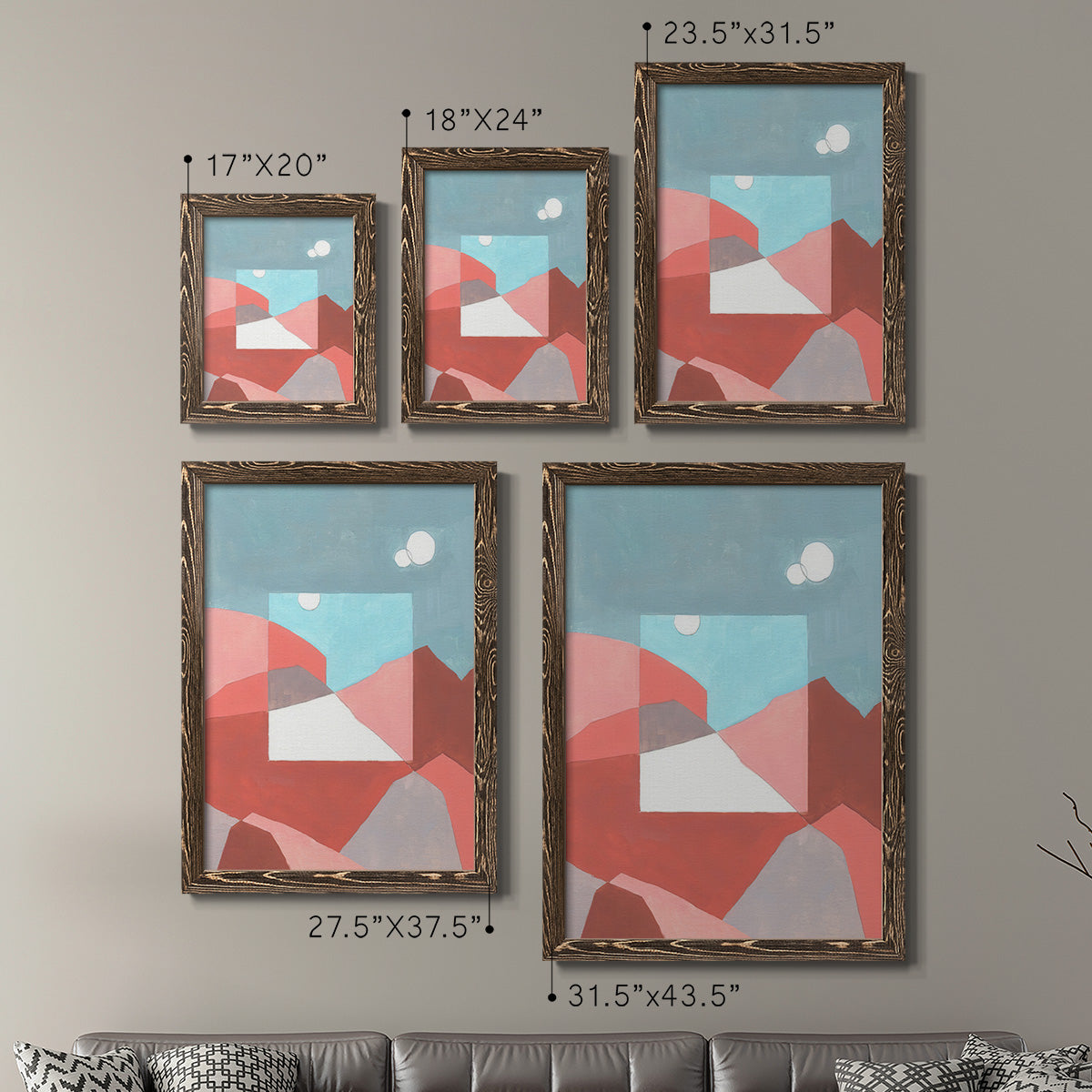 Desert Dreamscape I - Premium Framed Canvas 2 Piece Set - Ready to Hang