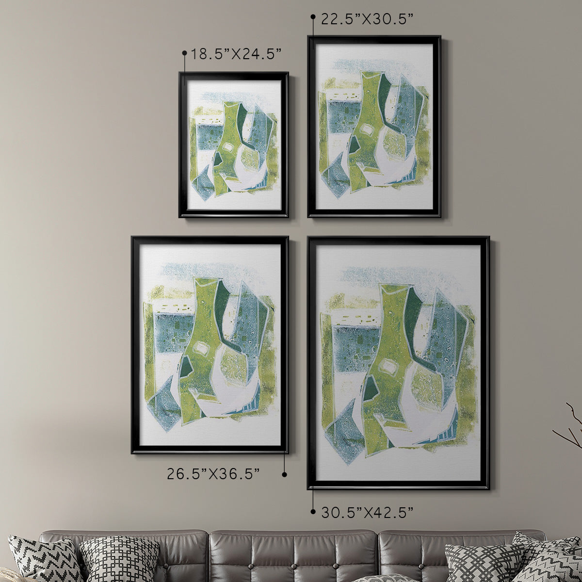 Jubilee Jugs IV - Modern Framed Canvas Print