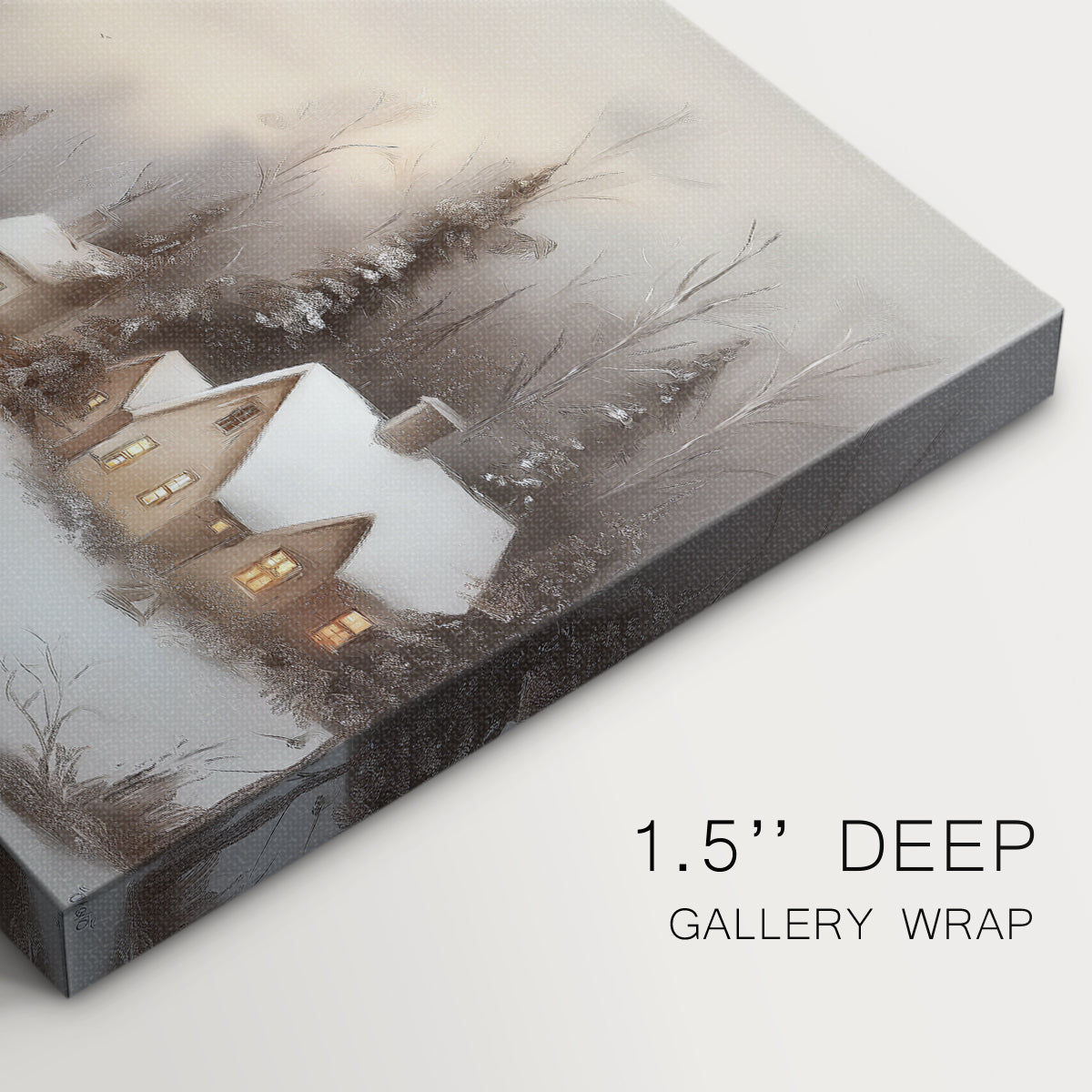 Snow of Gilded Blessing - Canvas Art Print