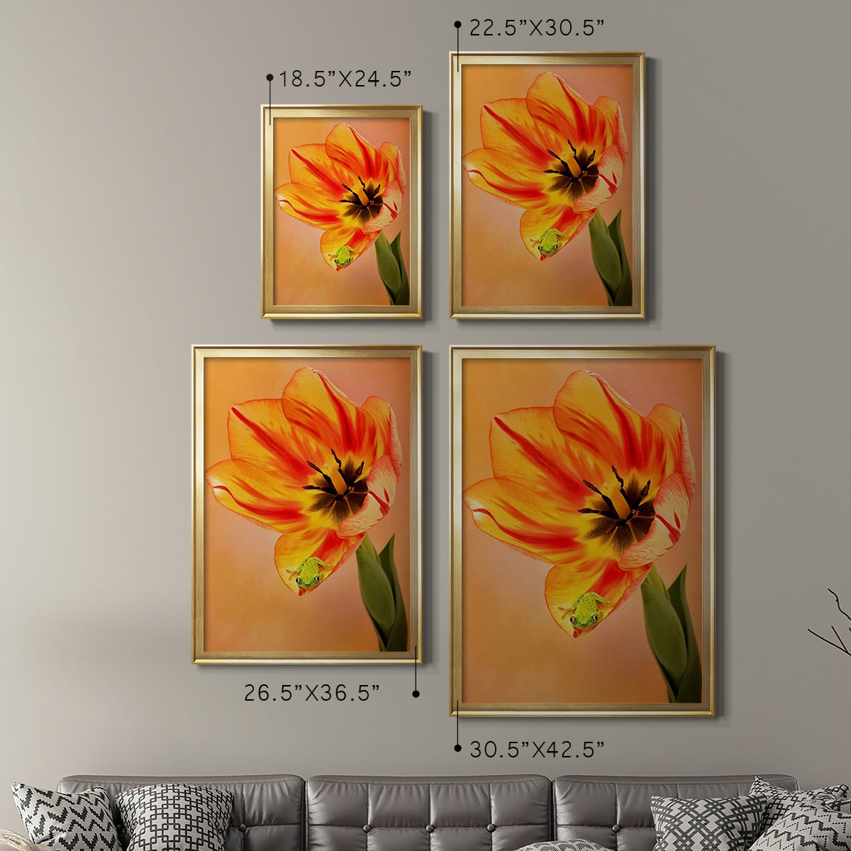 Hanging On VI - Modern Framed Canvas Print