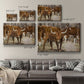 Longhorns Premium Gallery Wrapped Canvas - Ready to Hang