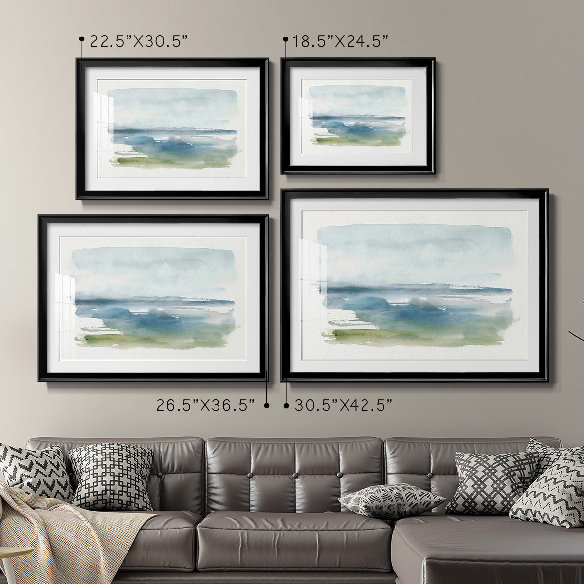 Coastline Splash IV Premium Framed Print - Ready to Hang