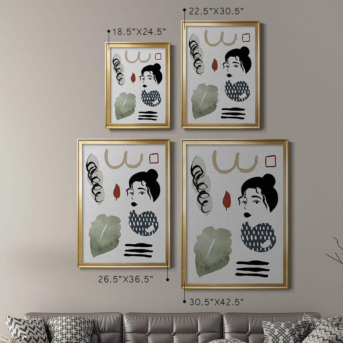 Collected Mindfulness IV - Modern Framed Canvas Print