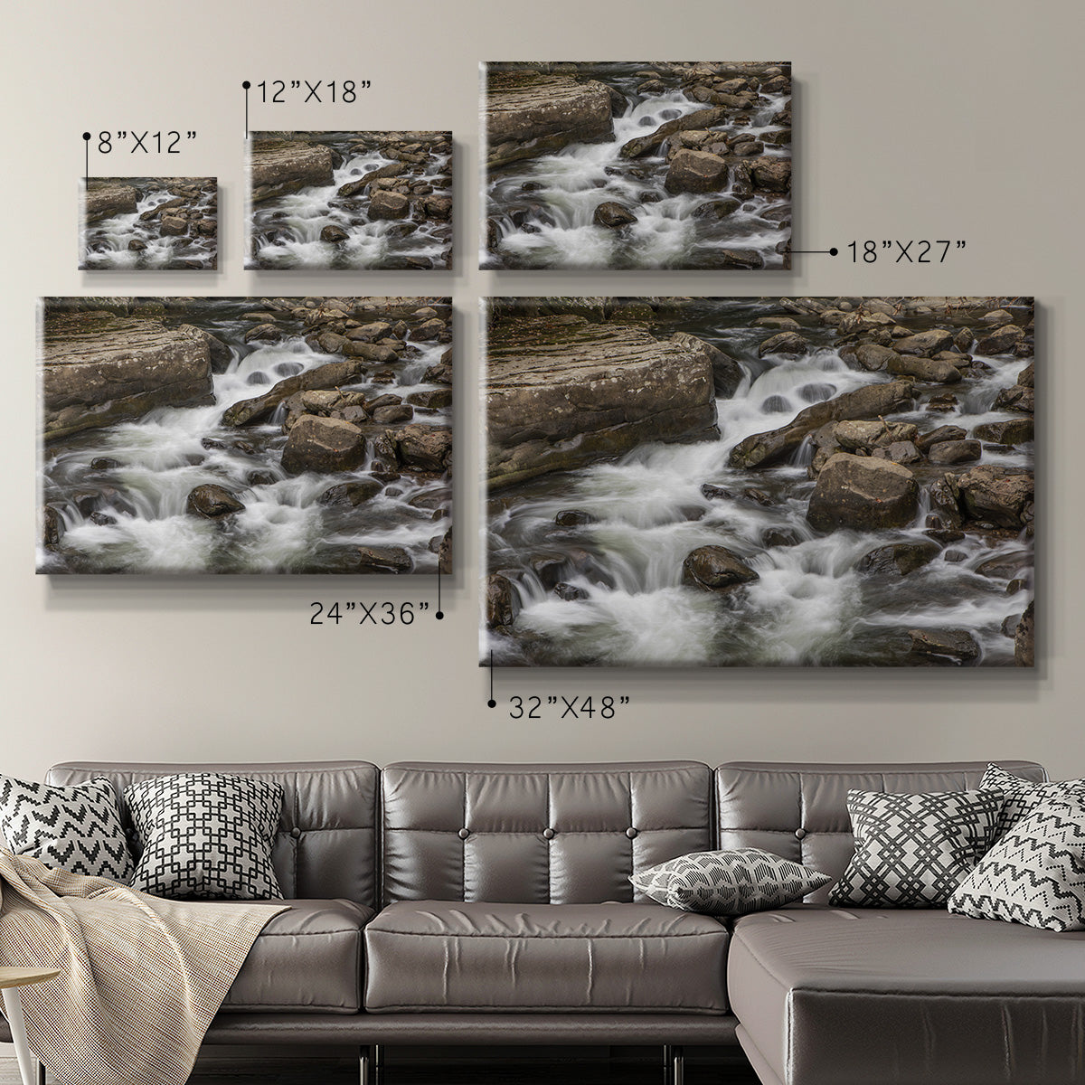 Rushing Calm Premium Gallery Wrapped Canvas - Ready to Hang