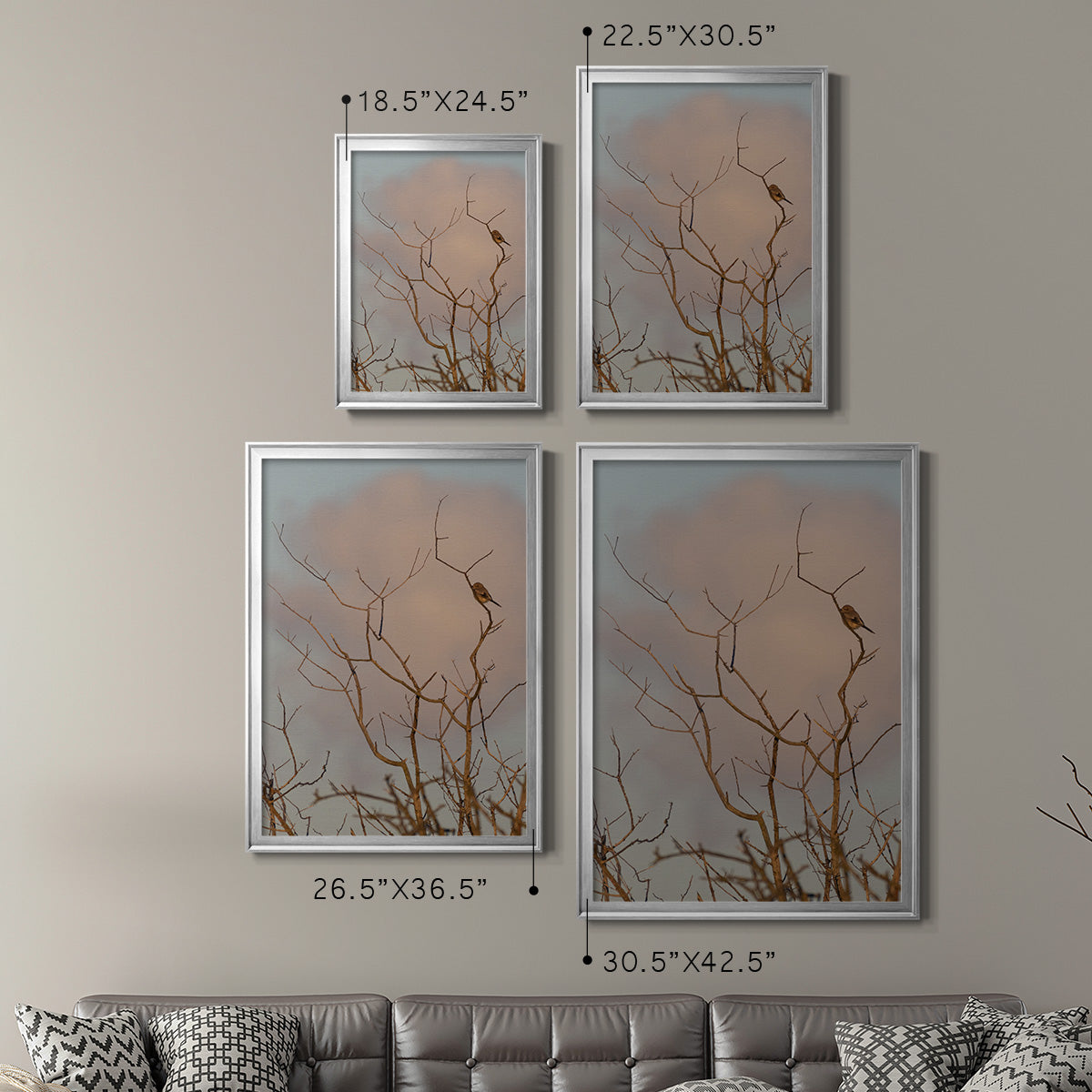 At Dawn - Modern Framed Canvas Print