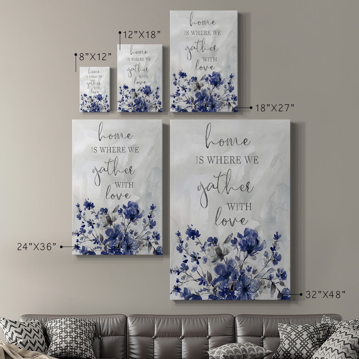 Gather With Love Premium Gallery Wrapped Canvas - Ready to Hang