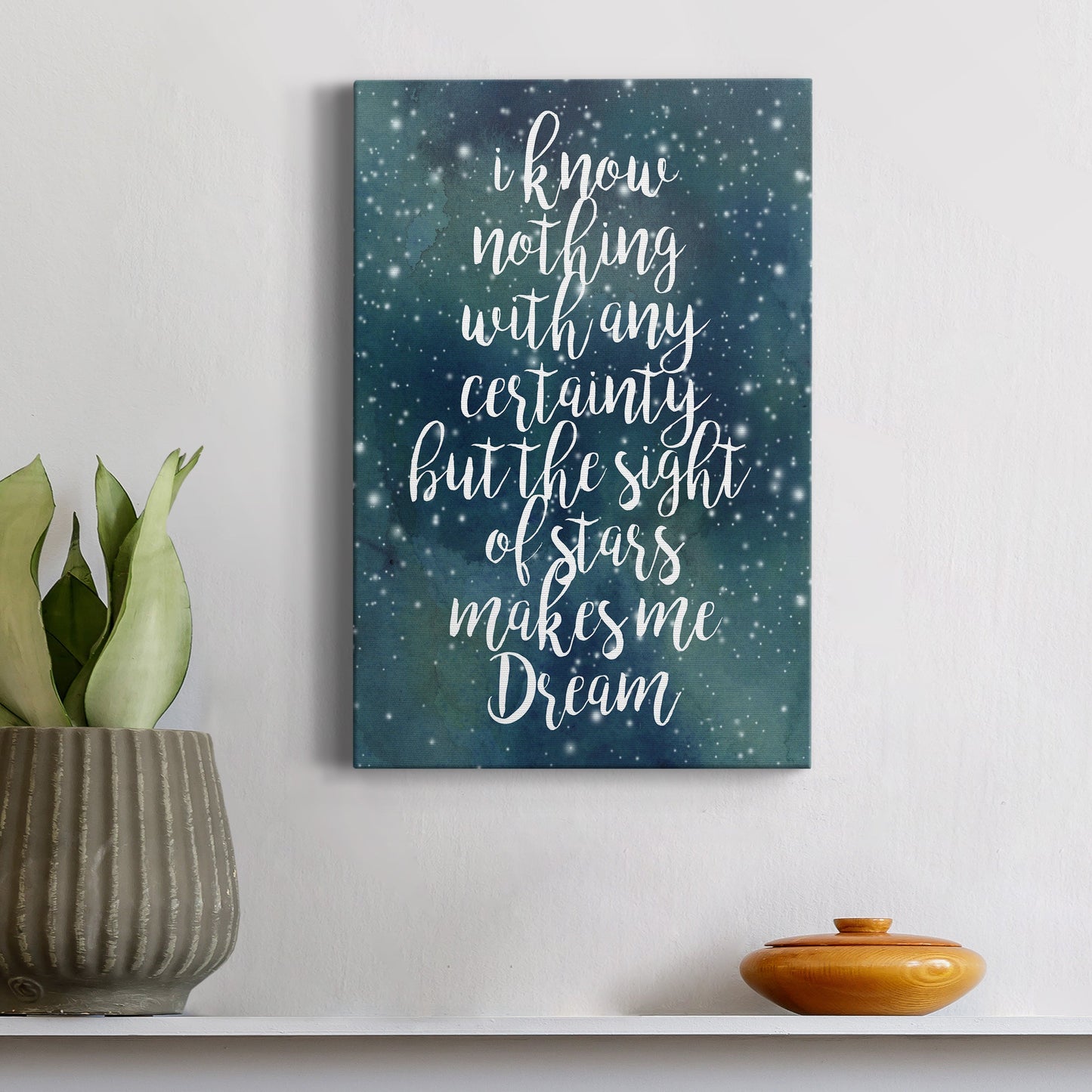 Galaxy Quote II Premium Gallery Wrapped Canvas - Ready to Hang