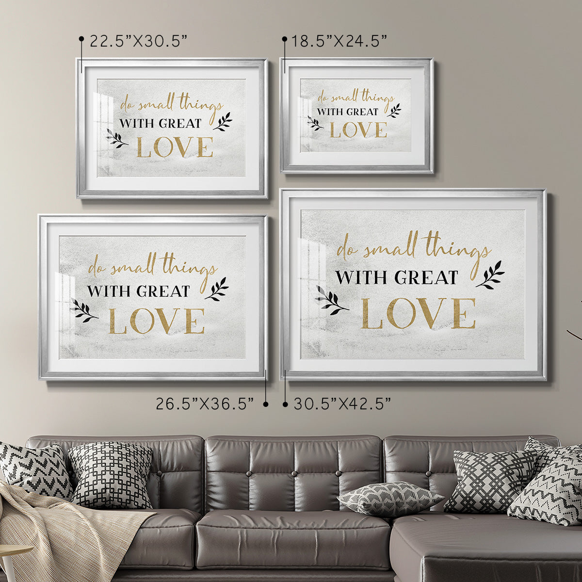 Small Things Gold Premium Framed Print - Ready to Hang