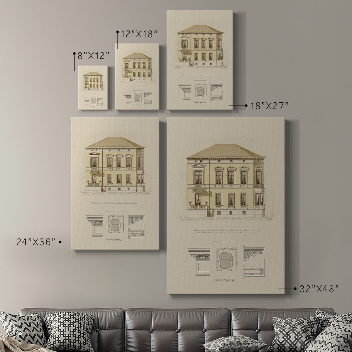 Estate and Plan VI - Canvas Art Print