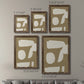 Size comparison chart for a set of two walnut barnwood framed canvas prints.