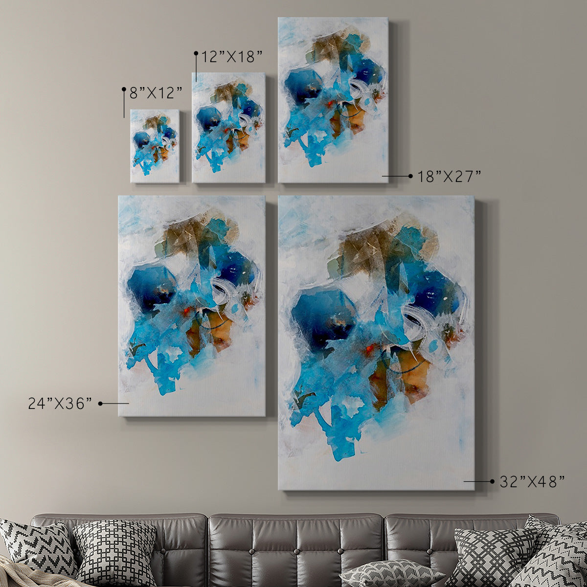 Misty Blue I - Canvas Art Print