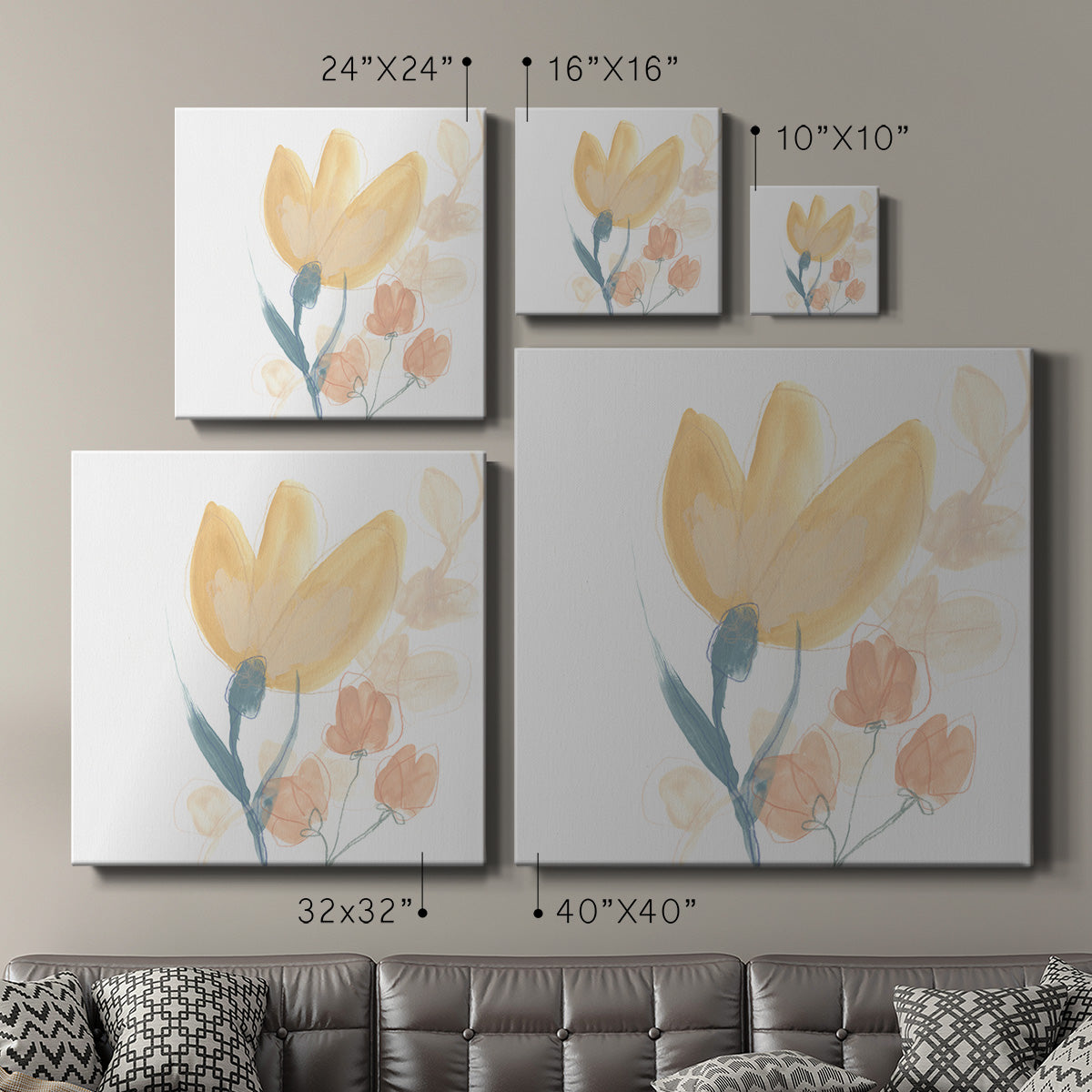 Petite Petals VIII - Canvas Art Print