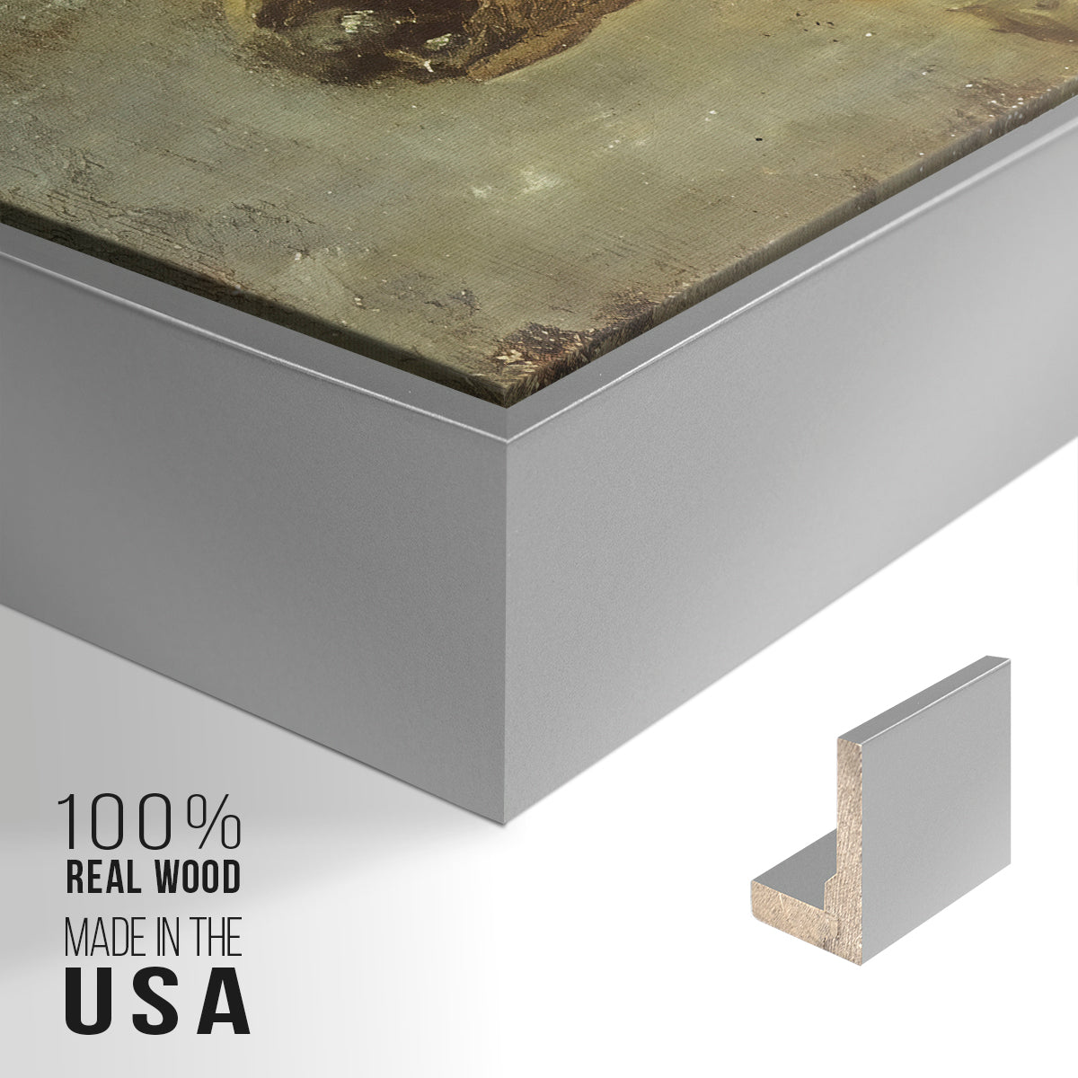 Cliper, the Artist's Dog, 1895 - Floater Framed Canvas Print