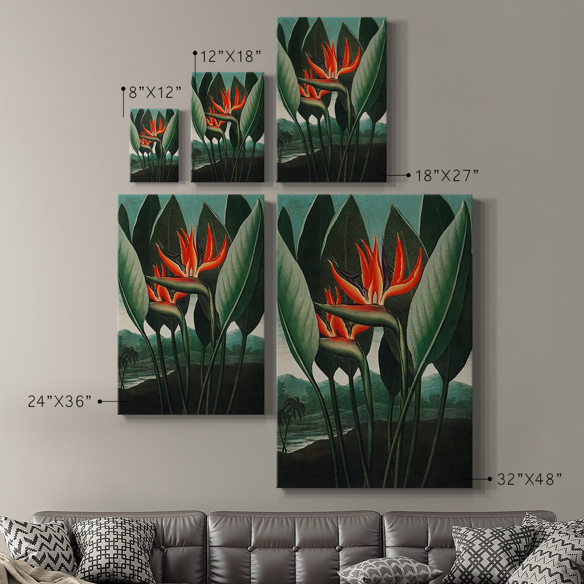 Temple of Flora IV - Canvas Art Print