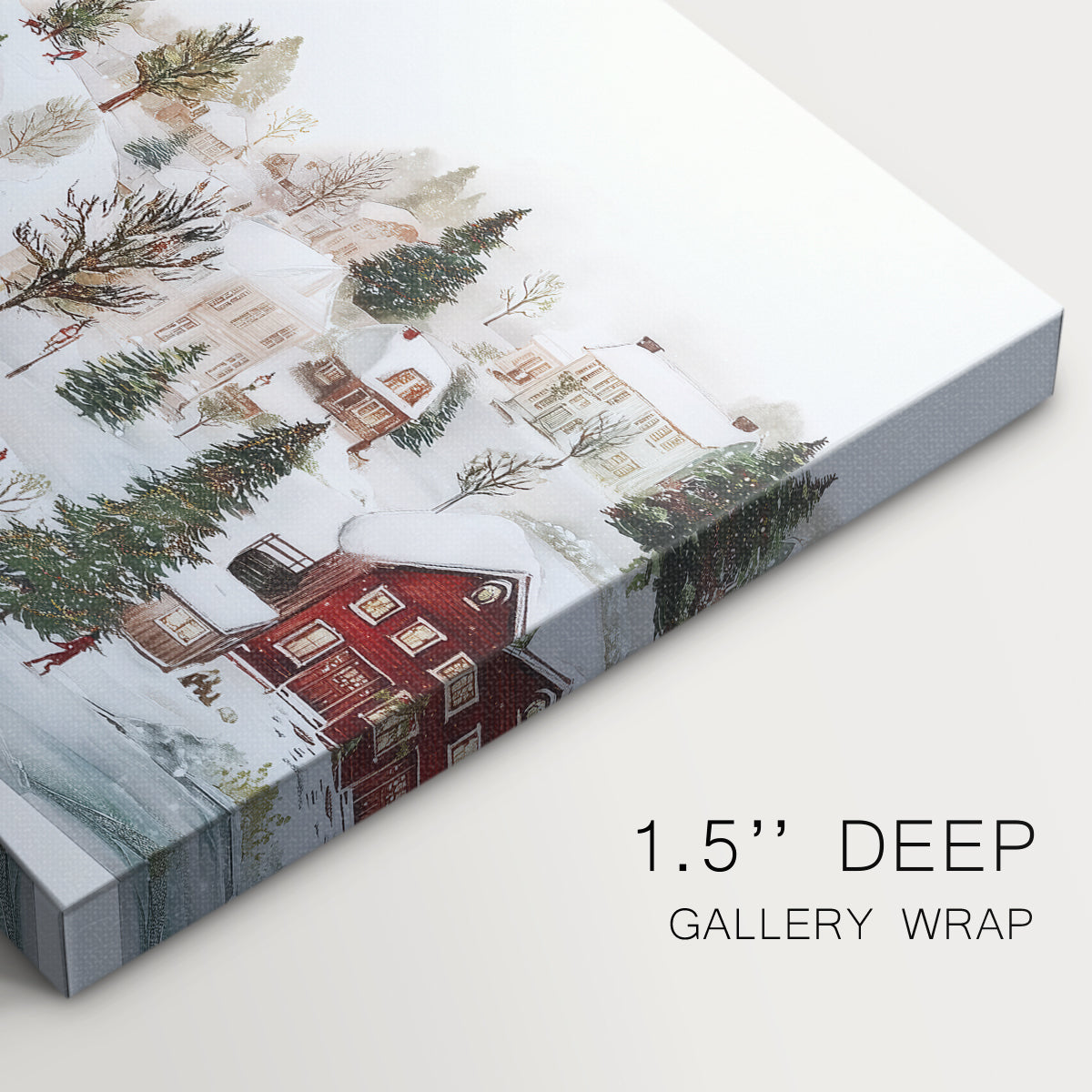 Frostlit Icicles Serenade - Canvas Art Print