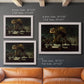 American social club scene painting by George Bellows in an ornate weathered white frame shown in multiple size options.