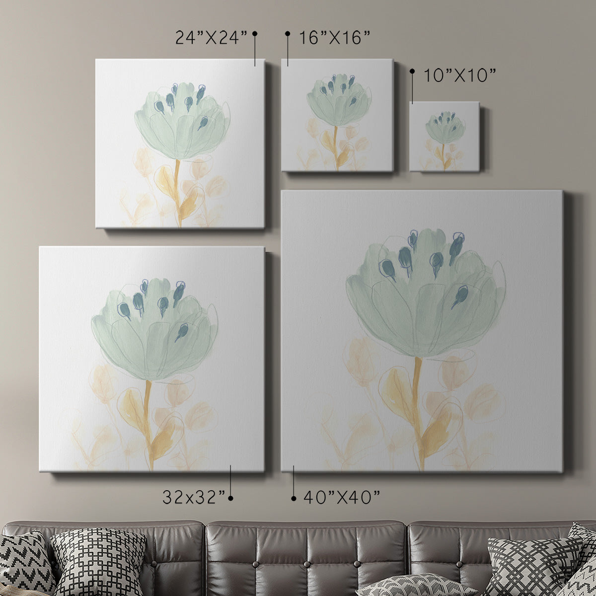 Petite Petals V - Canvas Art Print