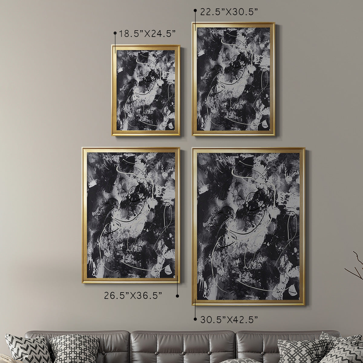 Radical Mix I - Modern Framed Canvas Print