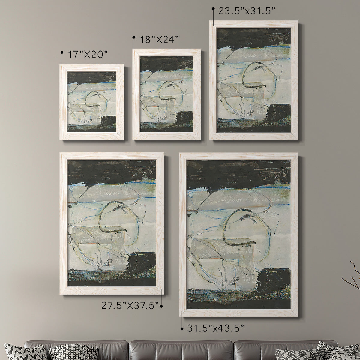 Continuing Energy I - Premium Framed Canvas 2 Piece Set - Ready to Hang