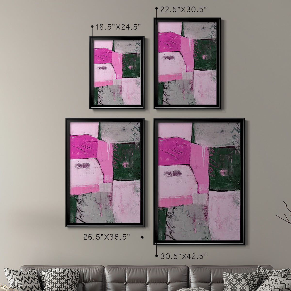 Party Mixer II - Modern Framed Canvas Print