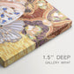 Canvas art print of a dancer figure posed in a decorative interior, highlighting texture and gallery-wrapped edges