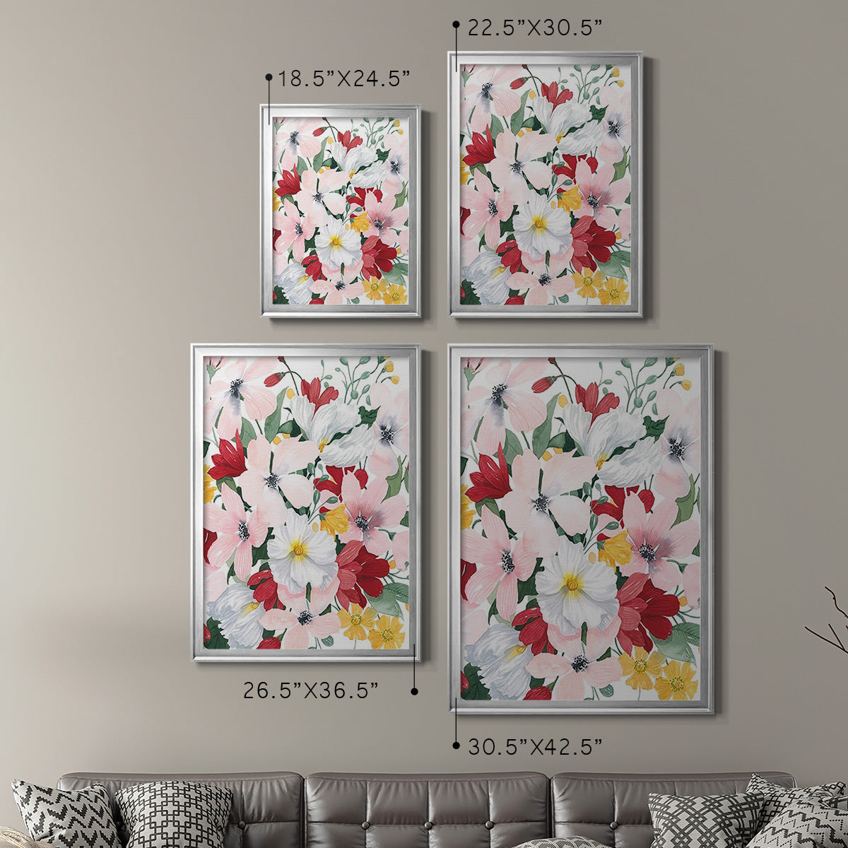 Spring Bliss II - Modern Framed Canvas Print