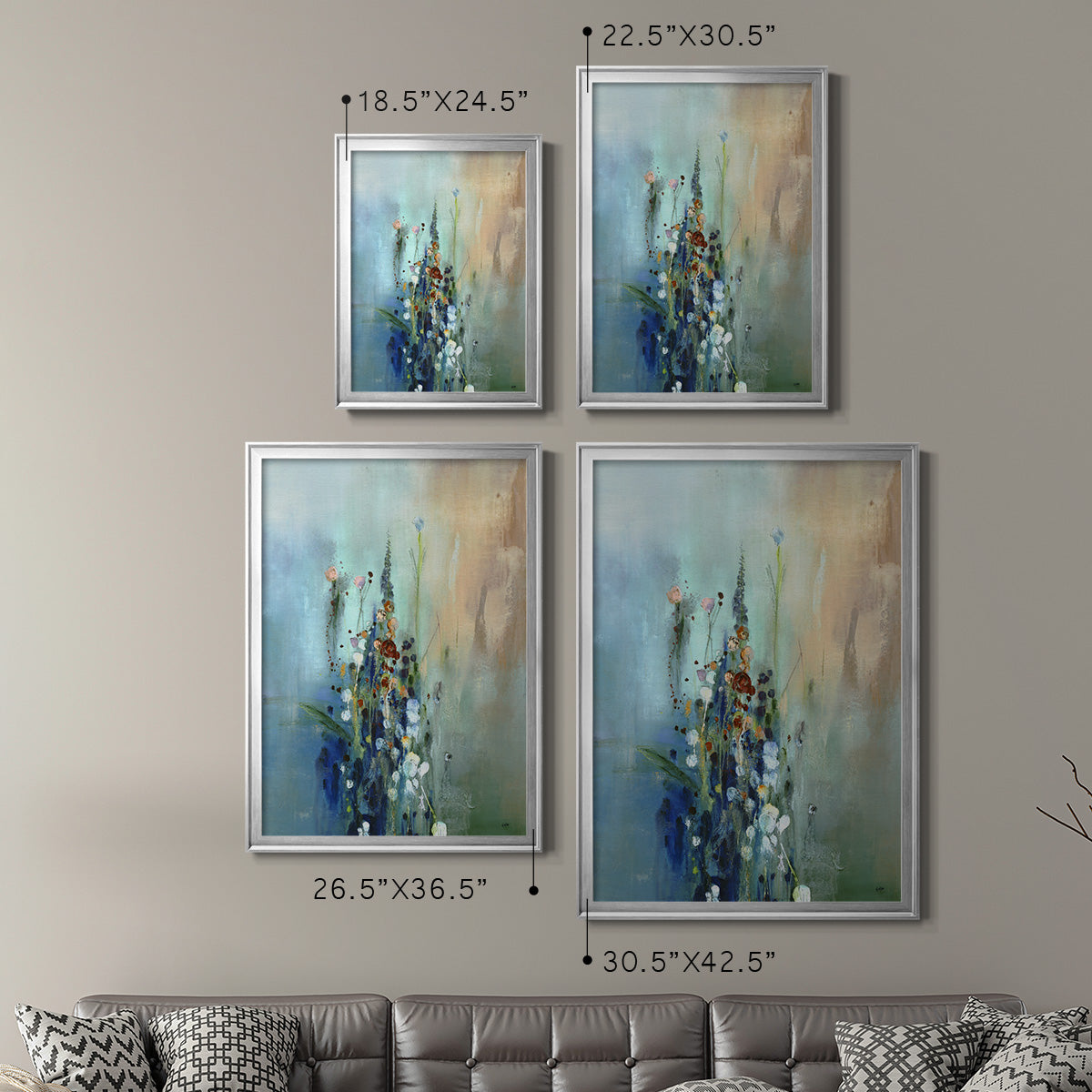 Current Air I - Modern Framed Canvas Print