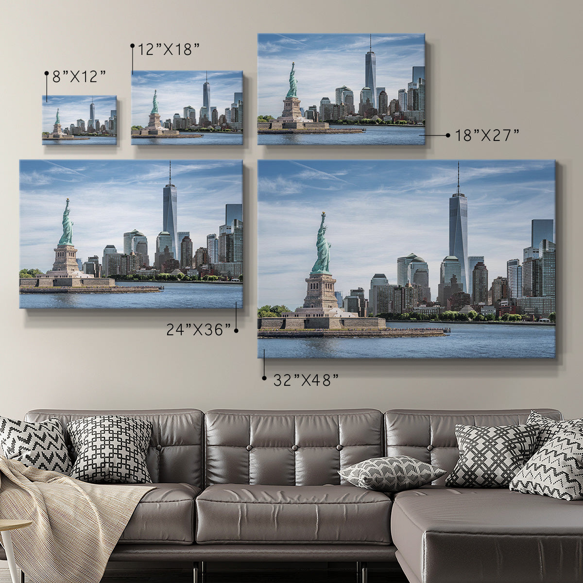 The Statue of Liberty, New York City - Canvas Art Print