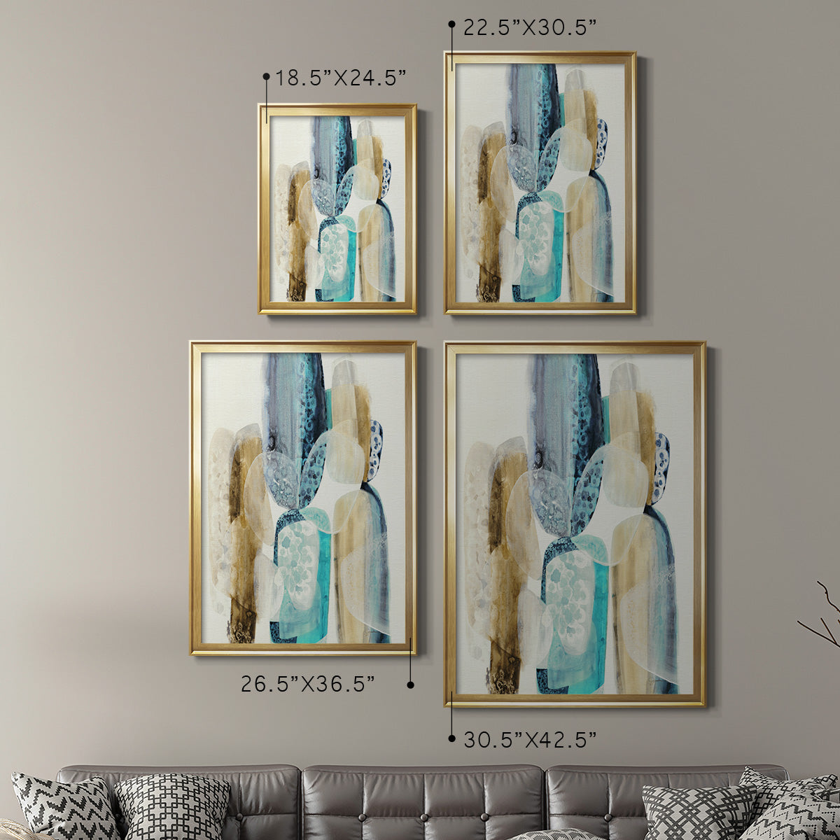 Mood Elevator - Modern Framed Canvas Print