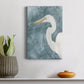 Watercolor Heron Portrait I Premium Gallery Wrapped Canvas - Ready to Hang