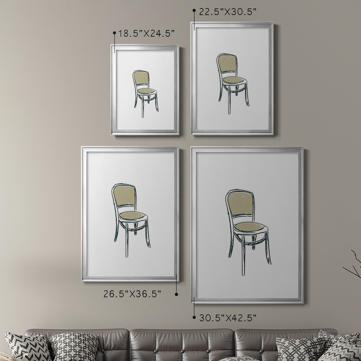 Take a Seat XI - Modern Framed Canvas Print