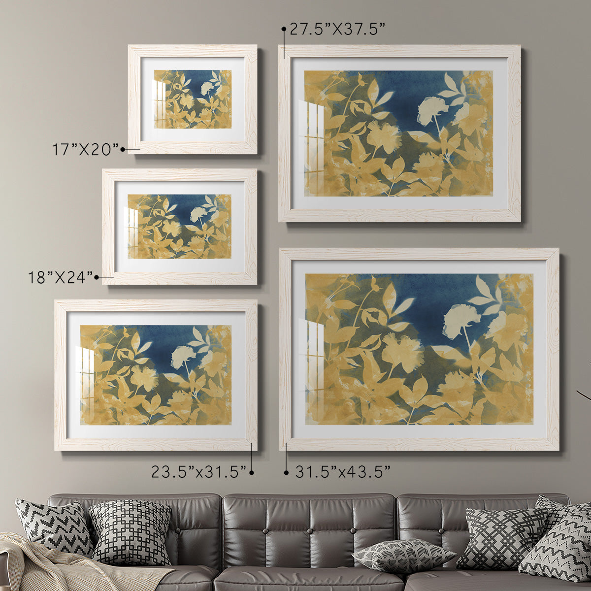 Peony Field - Barnwood Framed Art Print