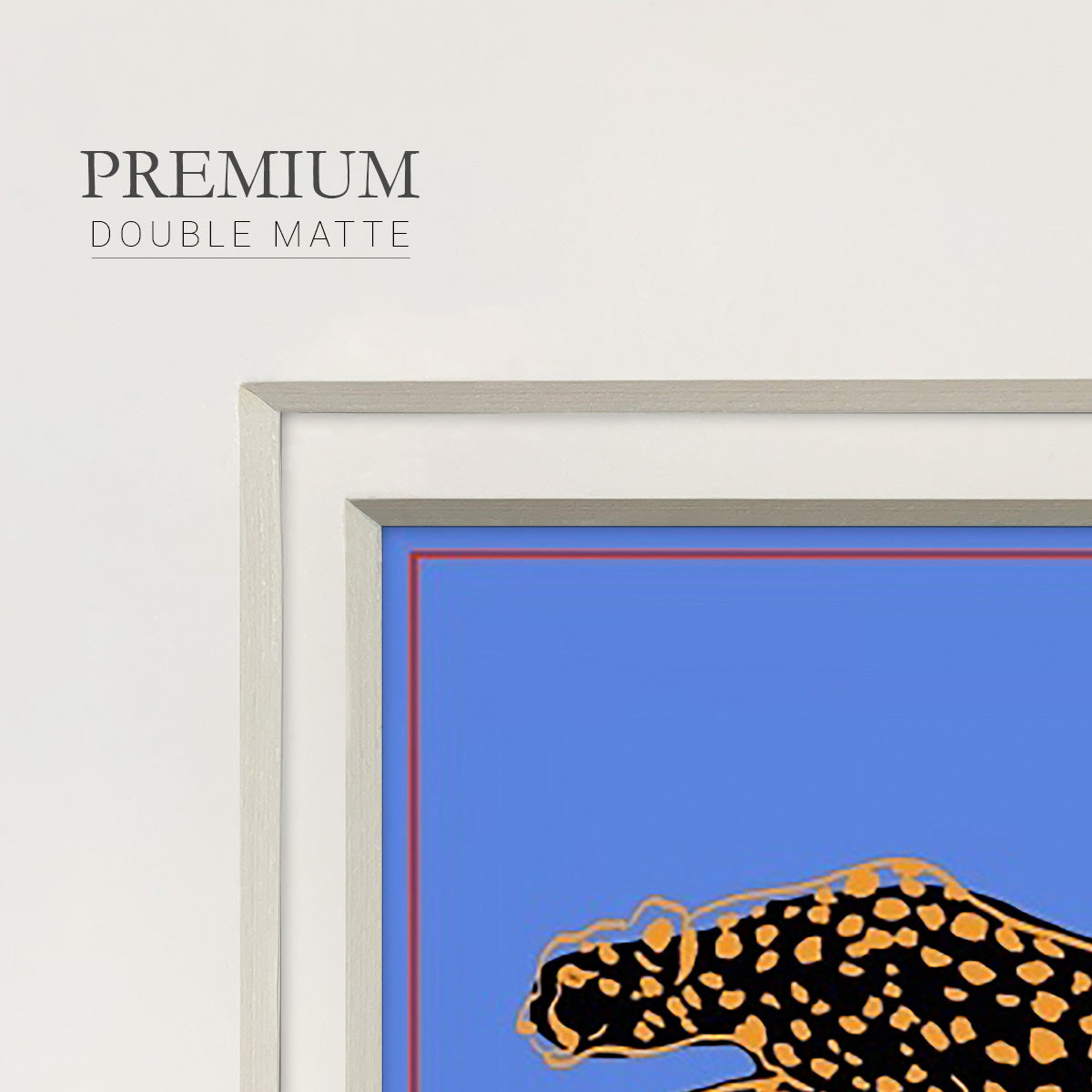 The Wild Leopard I - Double Matboard Framed Print