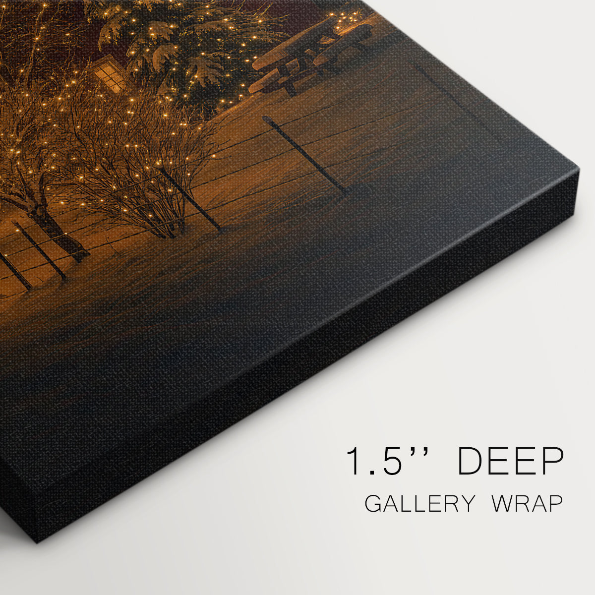 Warm Lantern Star at Dusk - Canvas Art Print