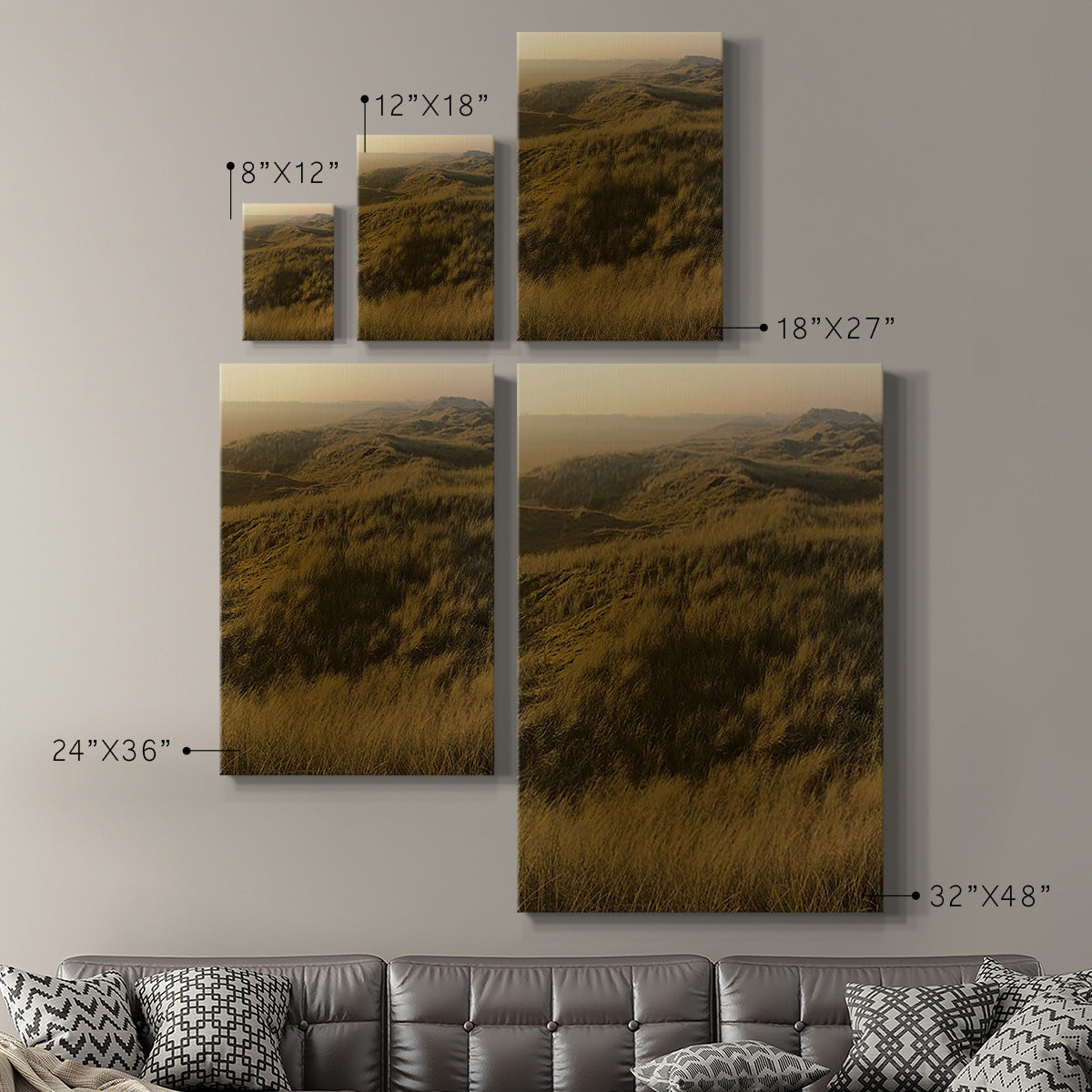 Golden Fog I - Canvas Art Print