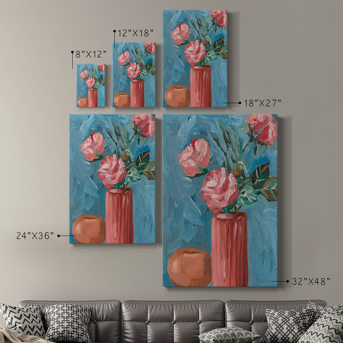 Rosa Blooms II - Canvas Art Print