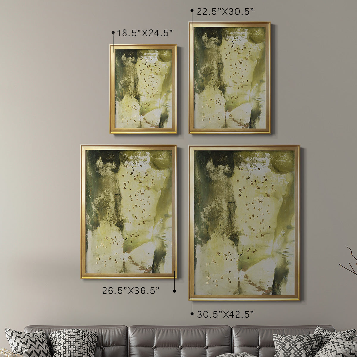 Canyon Diptych II - Modern Framed Canvas Print