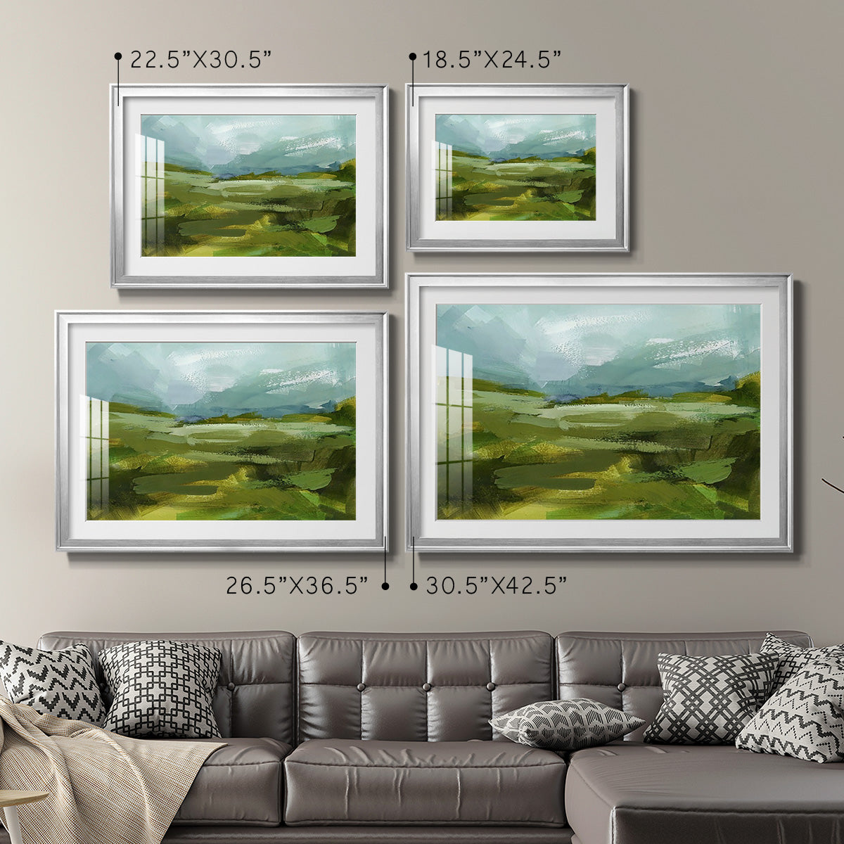 Emerald View II Premium Framed Print - Ready to Hang