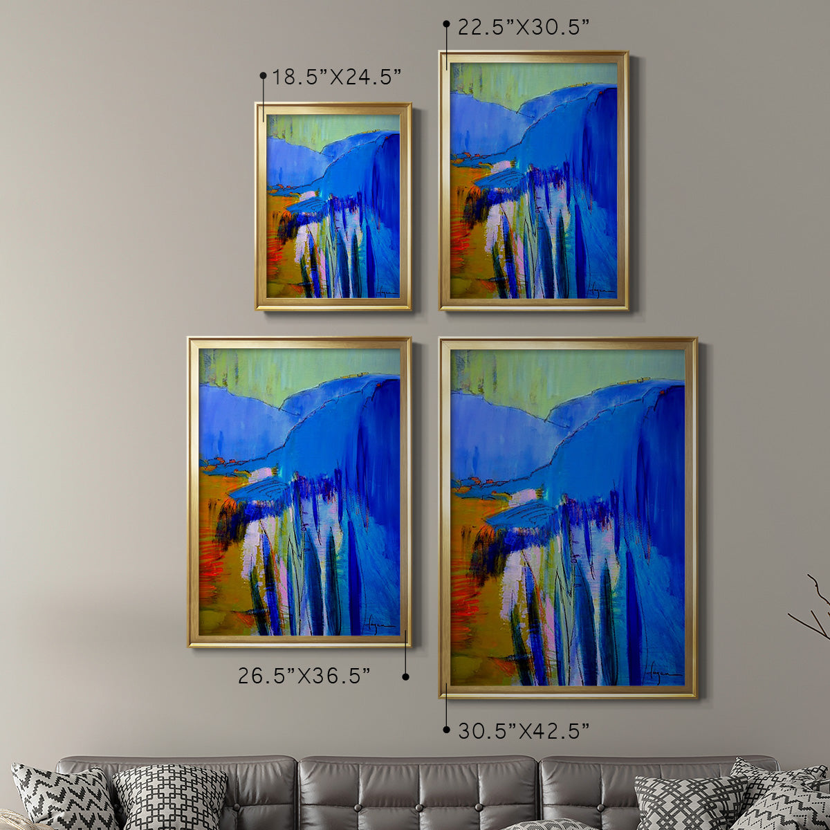 Fertile Dreams II - Modern Framed Canvas Print