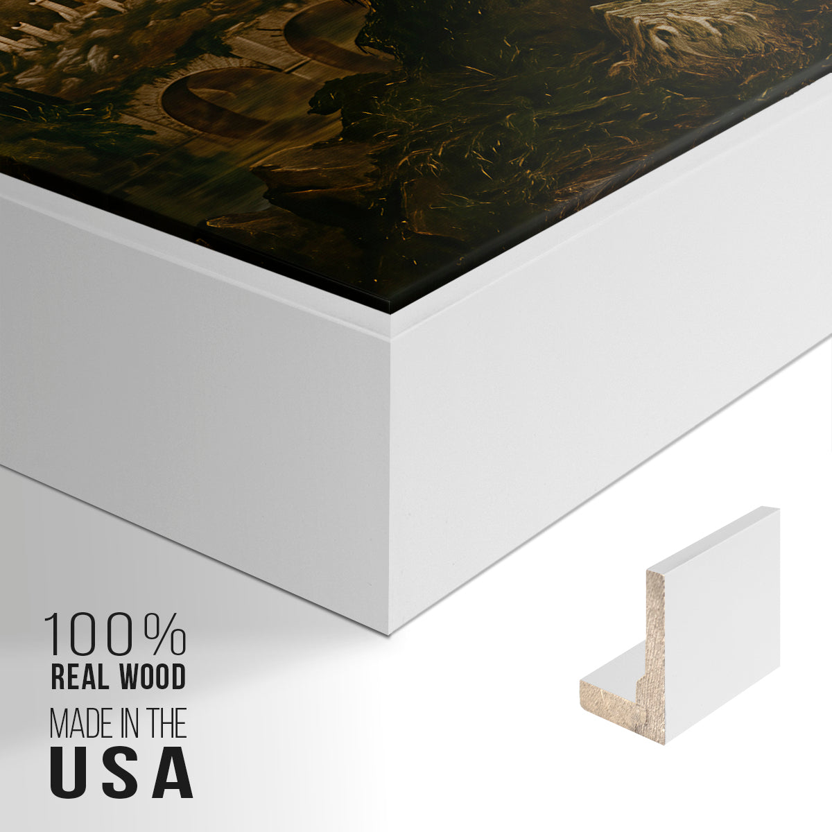 The Course of Empire: Desolation, 1836 - Floater Framed Canvas Print