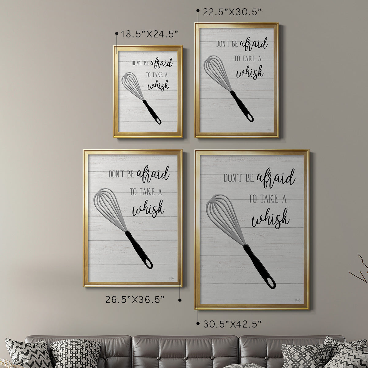 Take A Whisk - Modern Framed Canvas Print