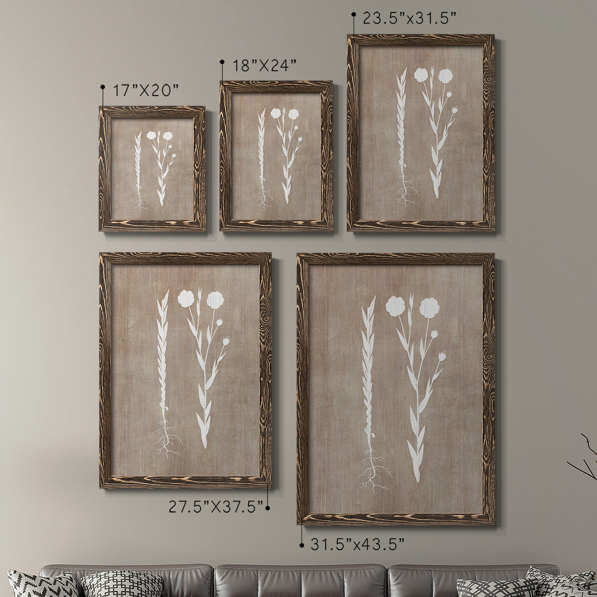 Botany Beauty III - Premium Framed Canvas 2 Piece Set - Ready to Hang