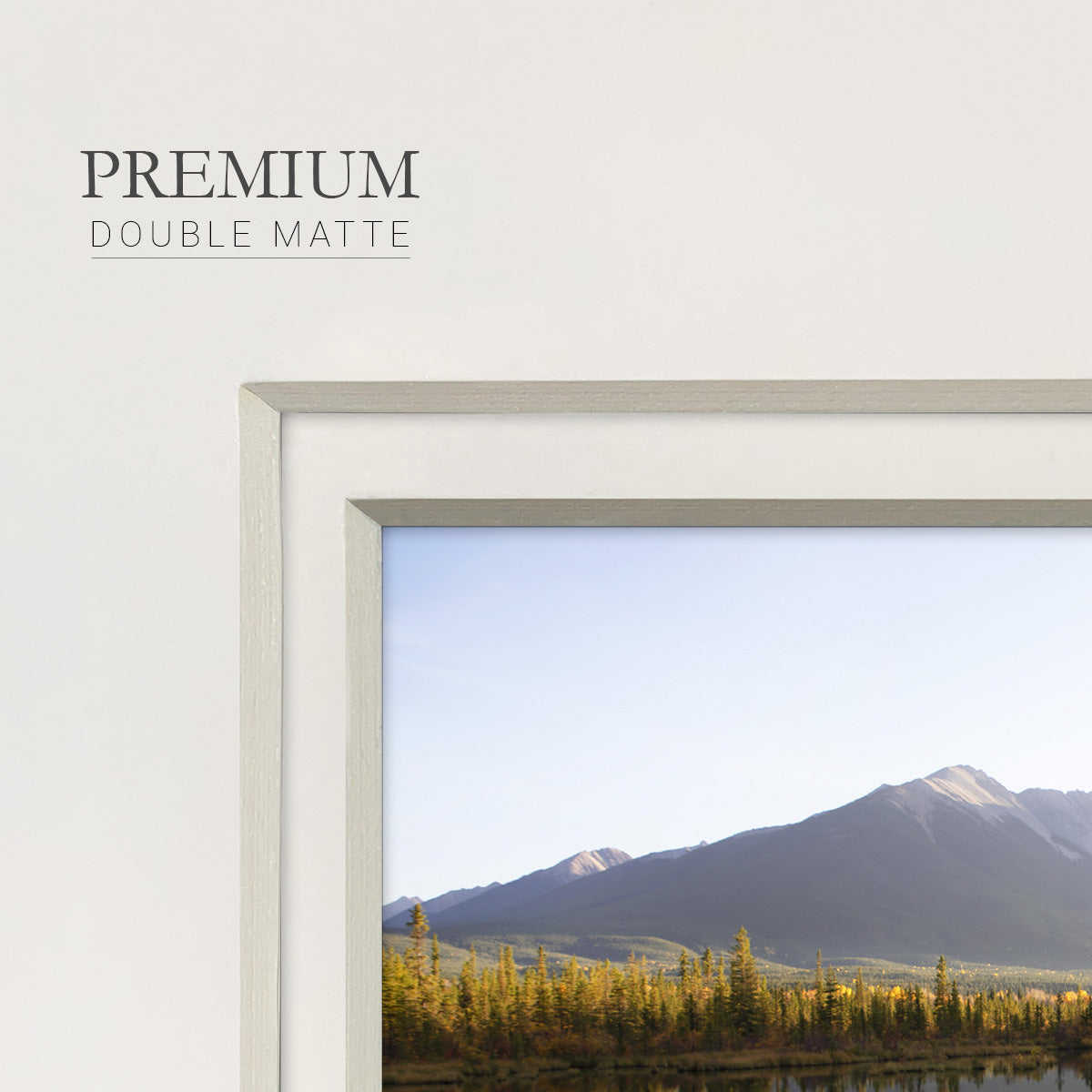 Low Light on Vermillion Premium Framed Print Double Matboard