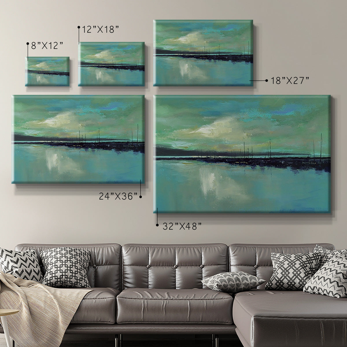 Harbor Light Premium Gallery Wrapped Canvas - Ready to Hang