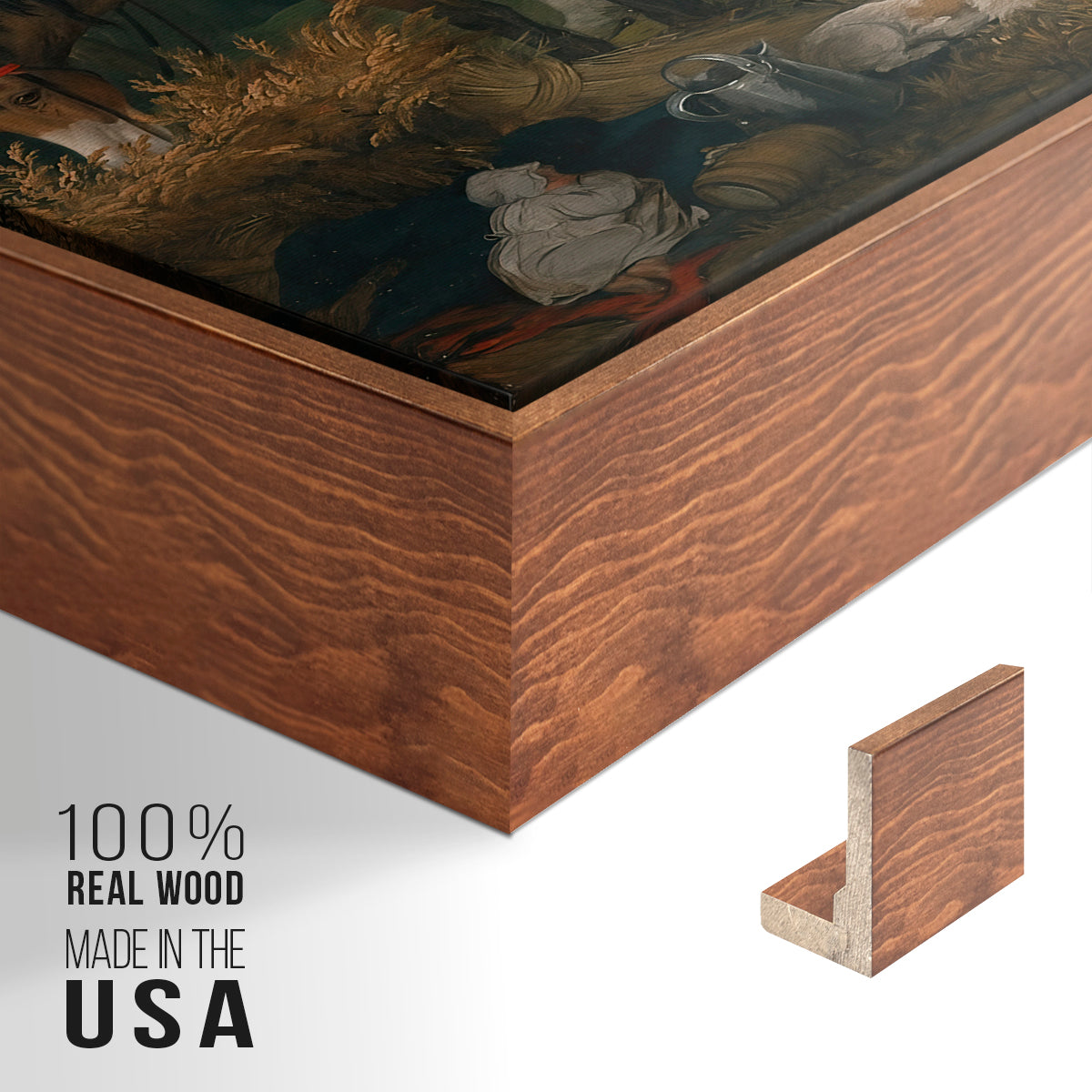 The Reapers, 1800 - Floater Framed Canvas Print