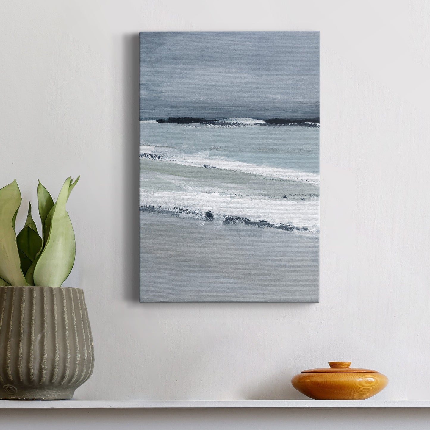 Sea Lines II Premium Gallery Wrapped Canvas - Ready to Hang