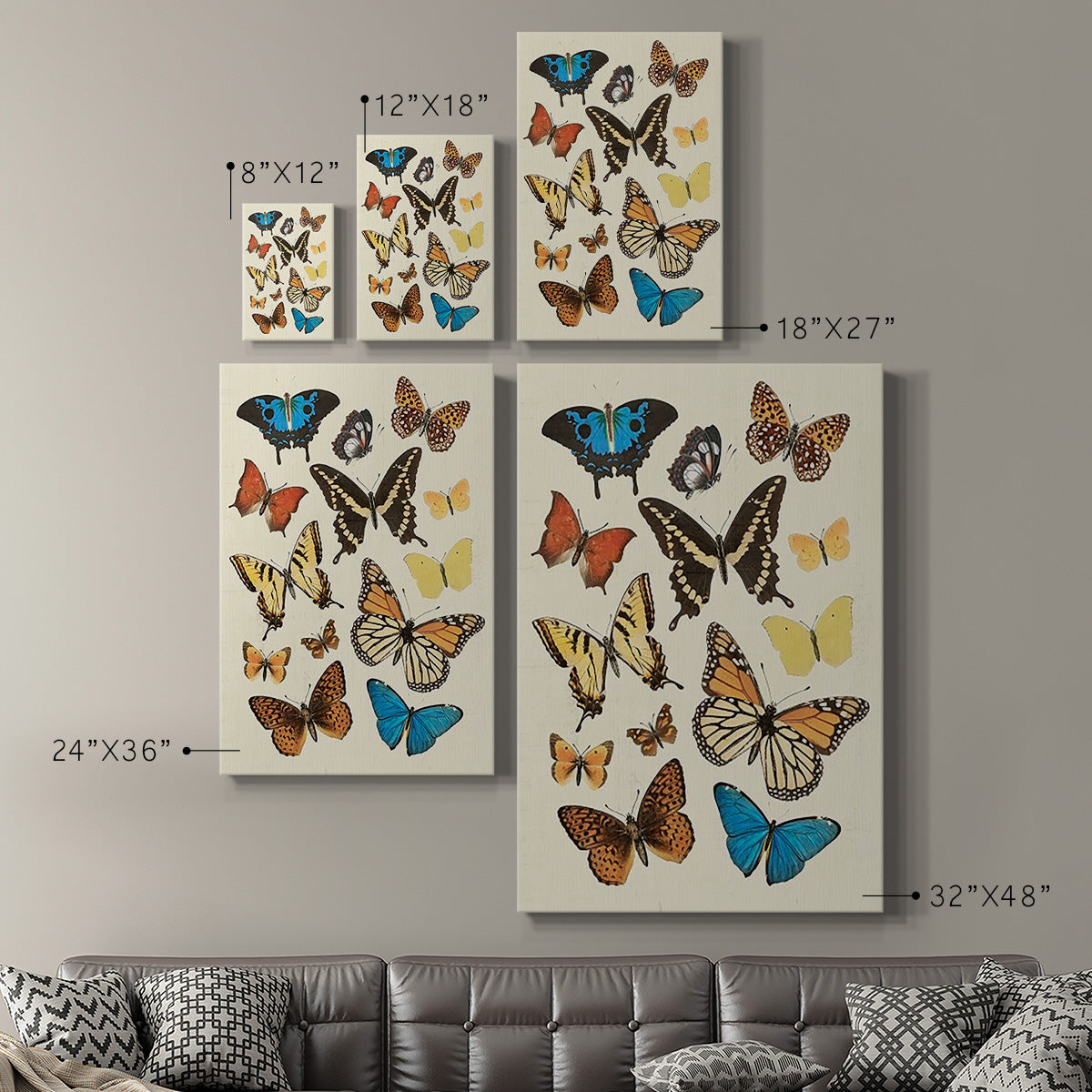 Collected Flutter II Premium Gallery Wrapped Canvas - Ready to Hang