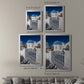 Santorini Sidewalk - Modern Framed Canvas Print