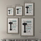Size comparison chart for a set of two gray barnwood framed canvas prints.