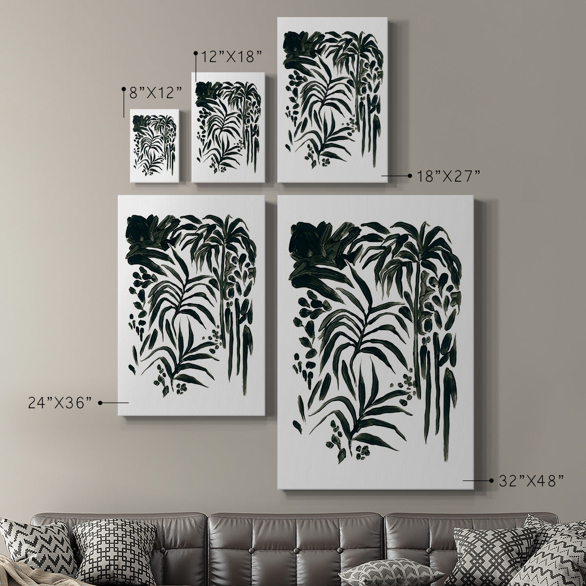 Ink Jungle I Premium Gallery Wrapped Canvas - Ready to Hang